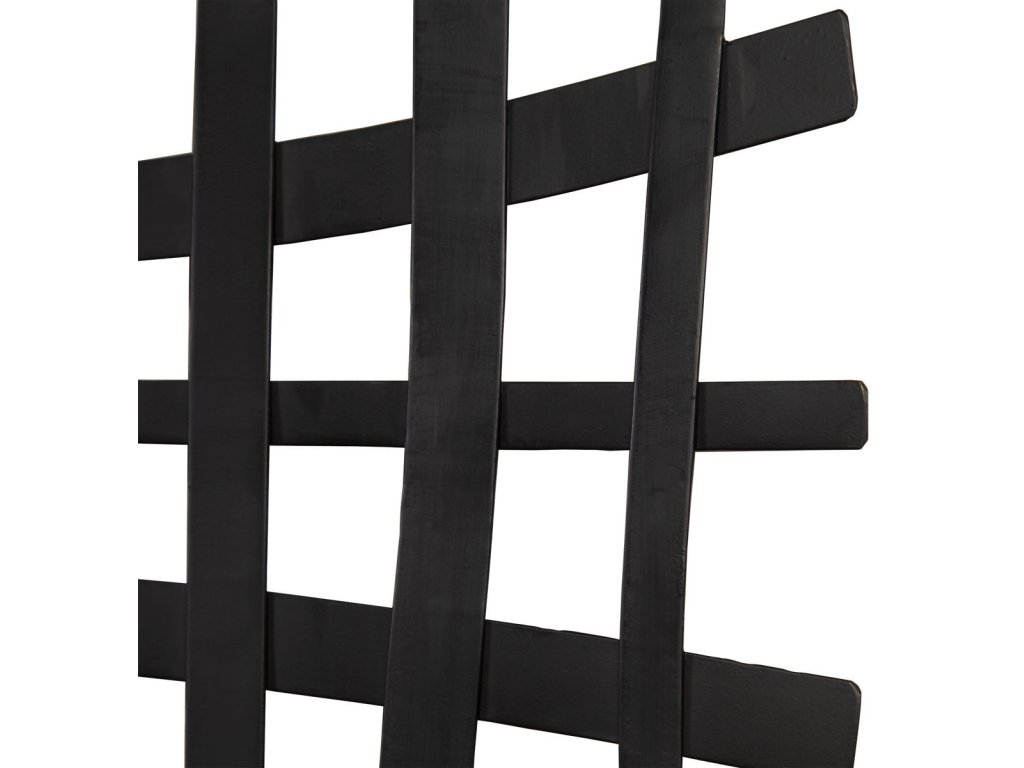 Gridlines Metal Wall Decor, Black - image 3