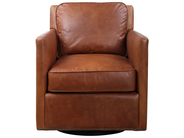 Roosevelt Swivel Chair - Cognac
