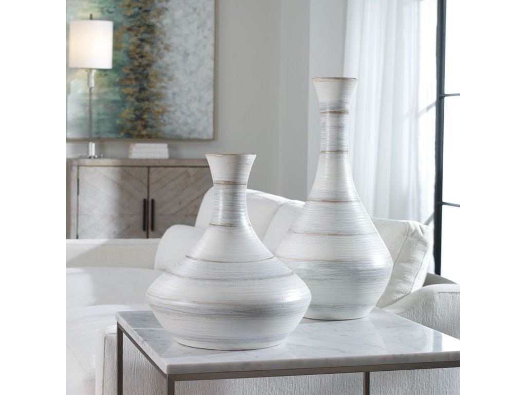 Potter Outdoor Vases, S/2 - image 2