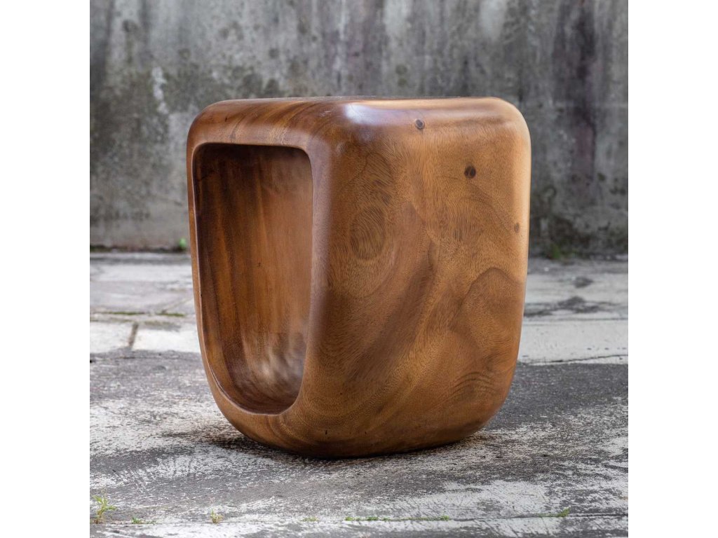 Loophole Accent Stool, Natural Wash - image 5