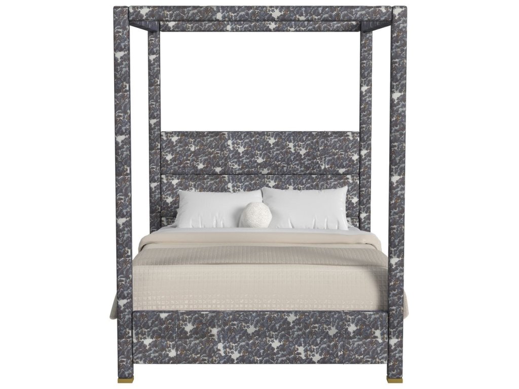 Hibernate Canopy Bed, Queen- Baltic Forest Blue, 2 Cartons - image 1