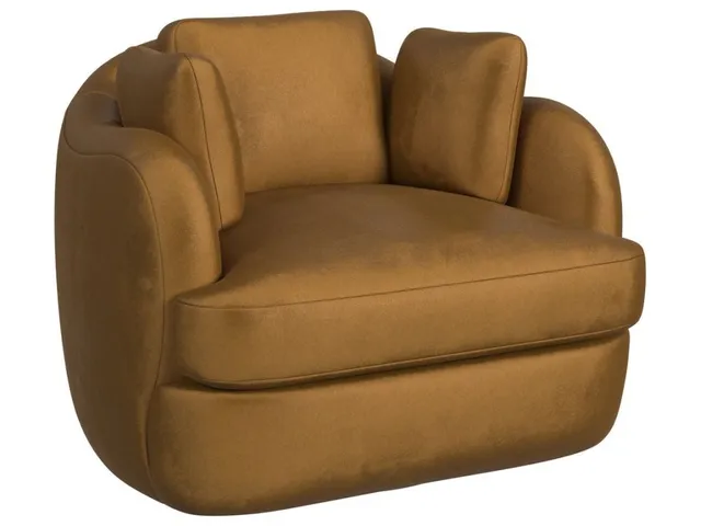 Scoop And A Half Swivel Chair - Bliss Bronze