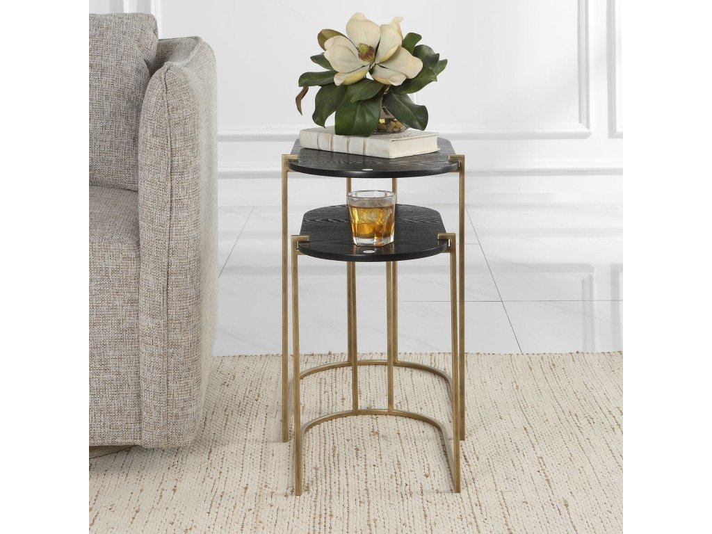 Aztec Nesting Tables, S/2 - image 7