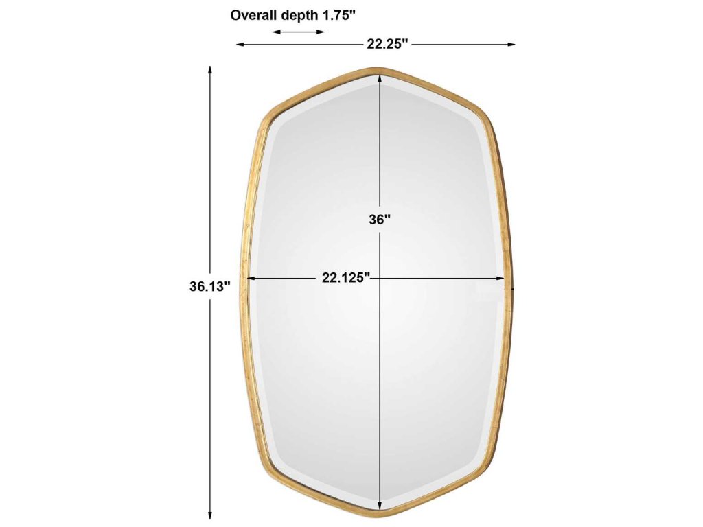 Duronia Mirror, Gold - image 8