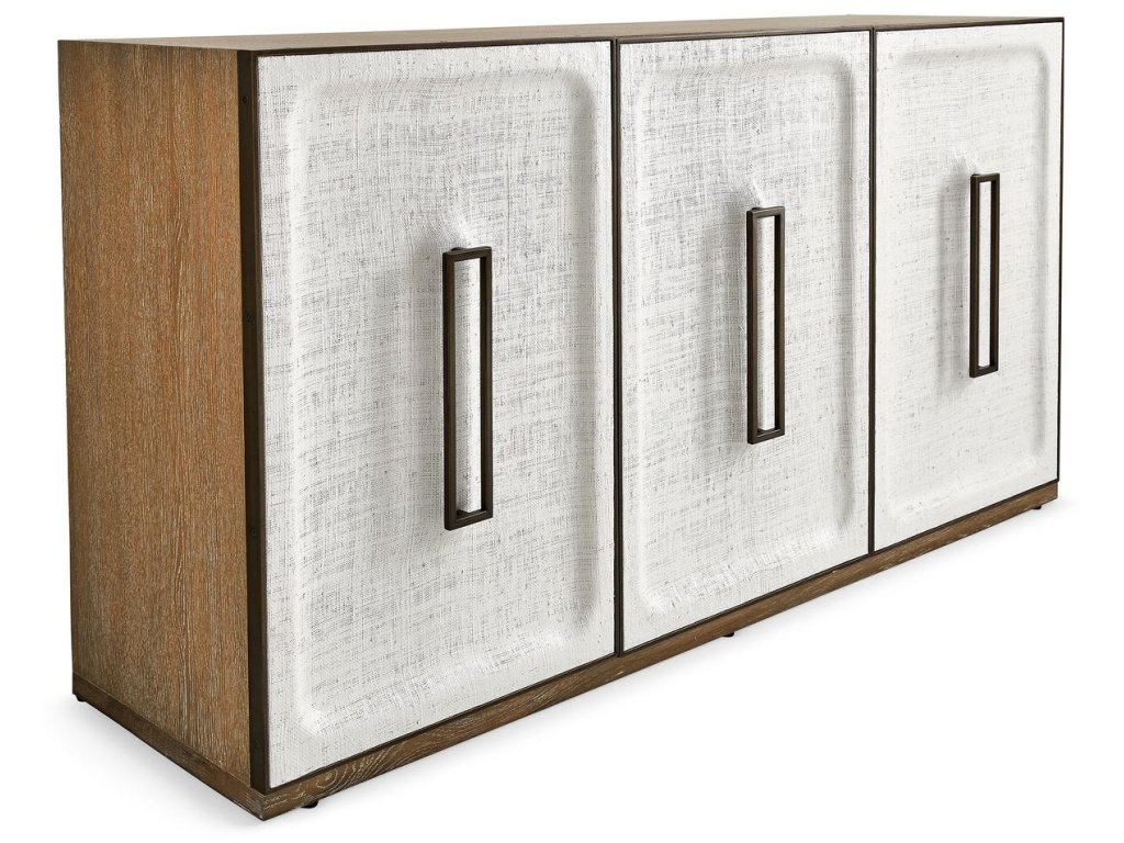 White Linen 3 Door Cabinet - image 2