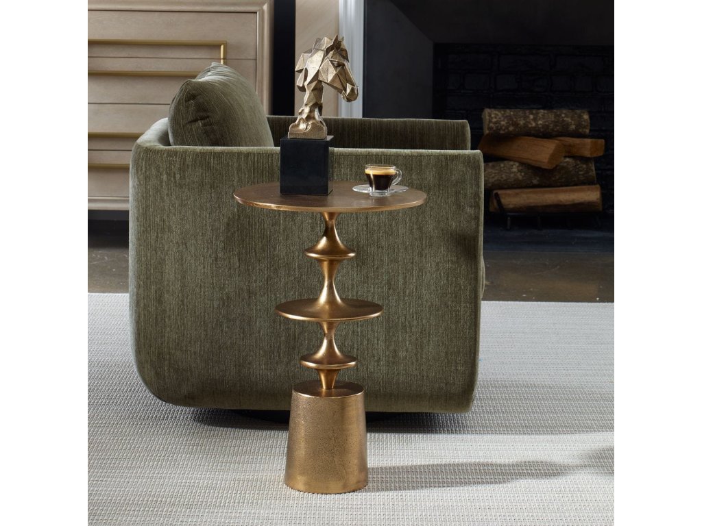Flight Accent Table, Brass - image 1