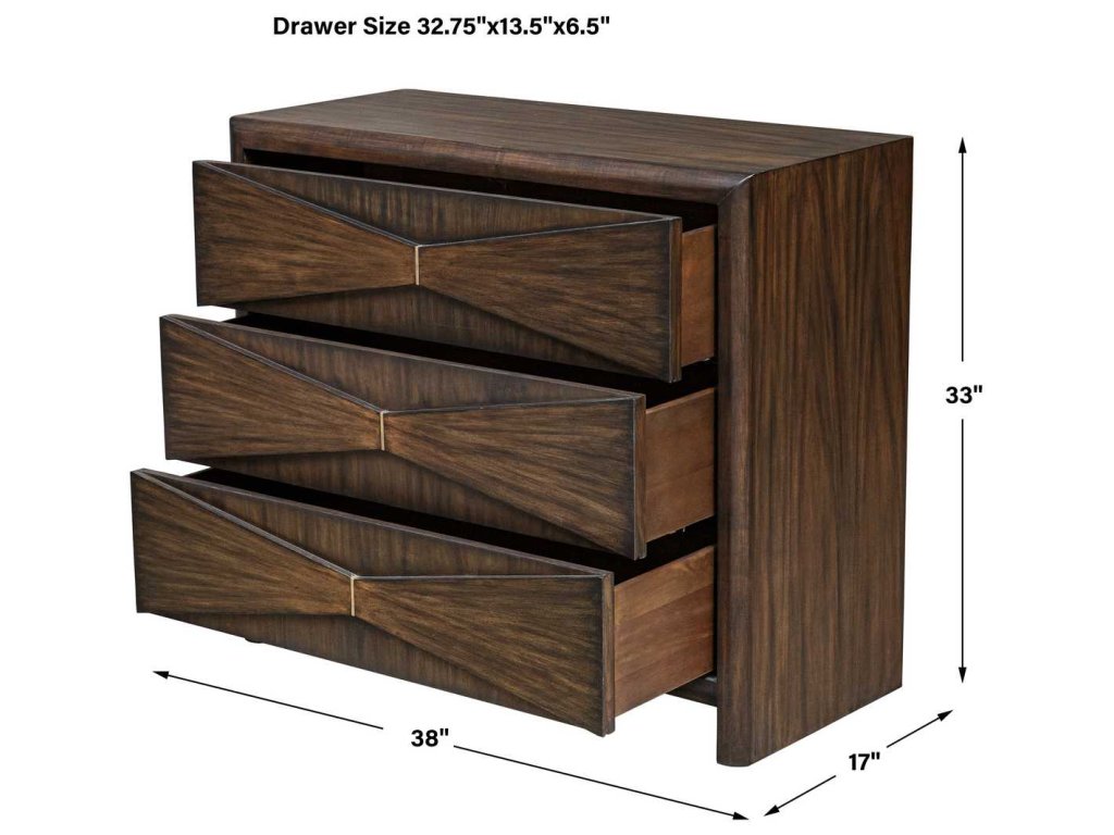 Bowtie 3 Drawer Chest - image 7
