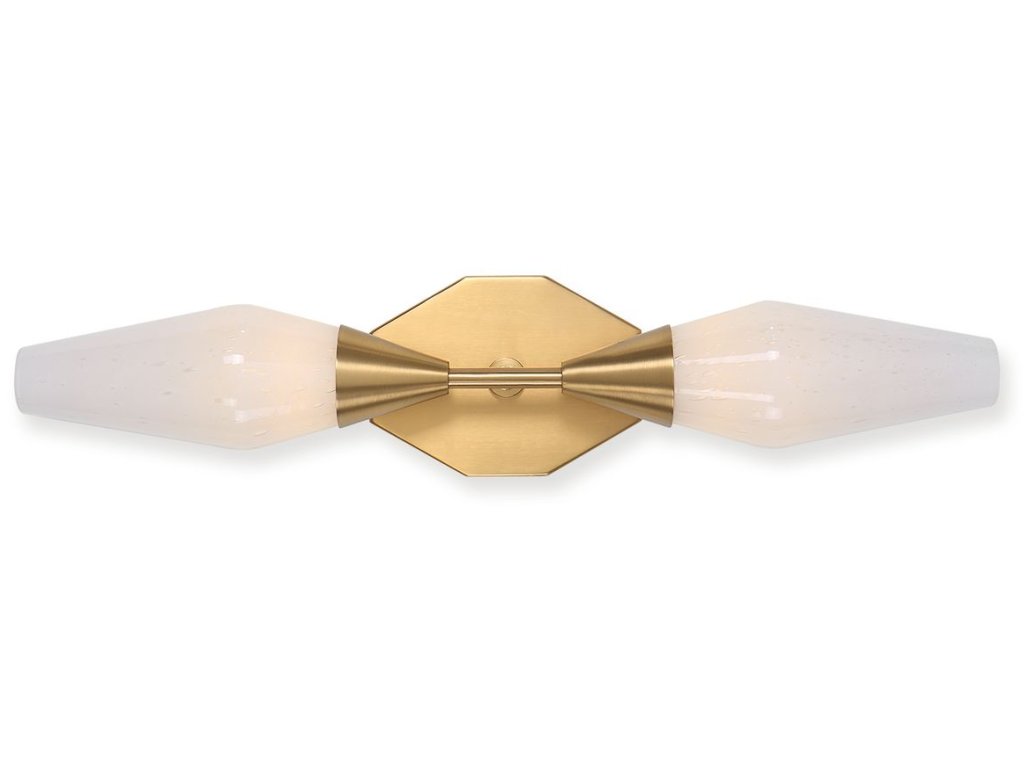 Agapanthus, 2 Lt Sconce - Brass - image 3