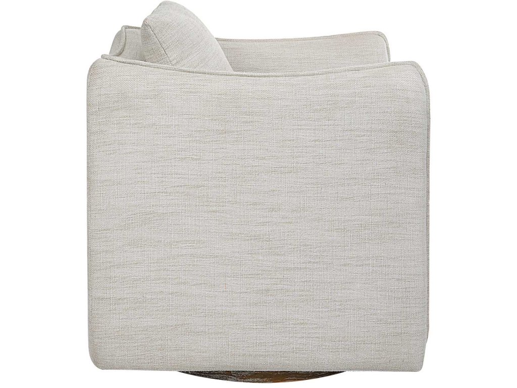 Corben Swivel Chair, White - image 3