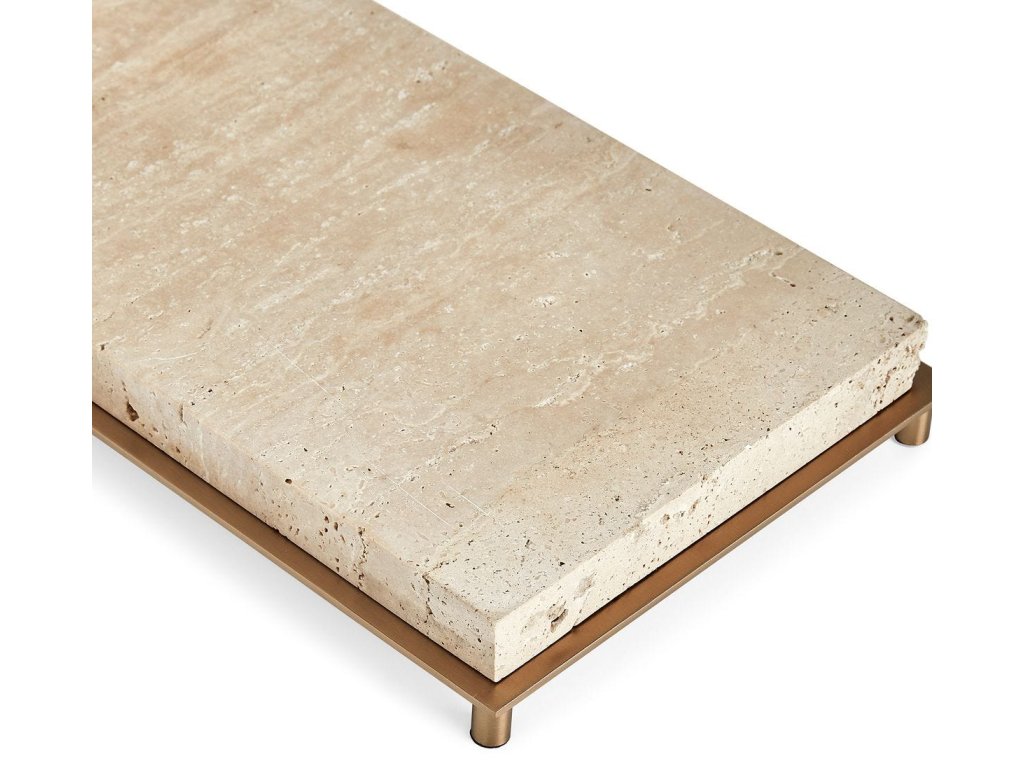 Illume Floor Lamp - Travertine/Brass - image 5