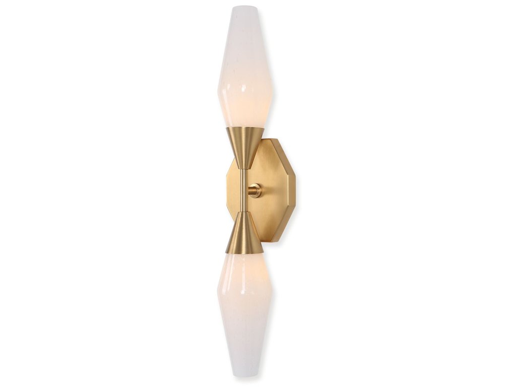 Agapanthus, 2 Lt Sconce - Brass - image 2