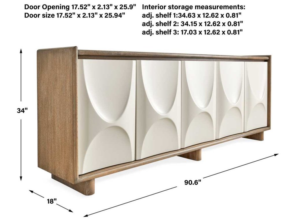 Swoosh 5 Door Cabinet - image 8
