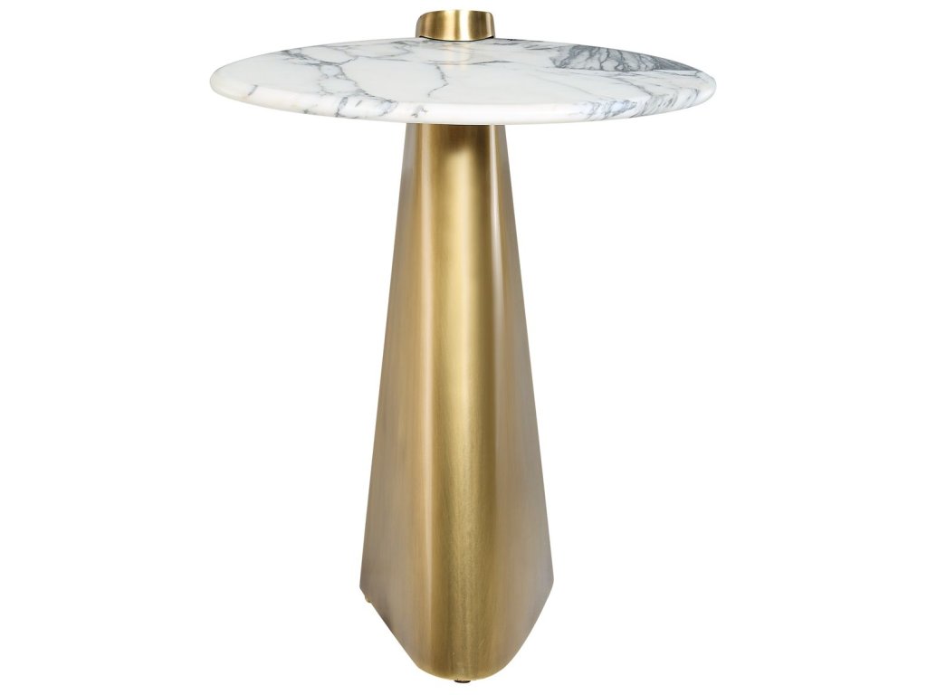 Strum Accent Table - Arabescato Marble - image 3