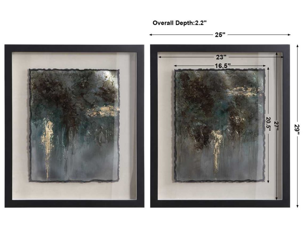 Rustic Patina Framed Prints, S/2 - image 5