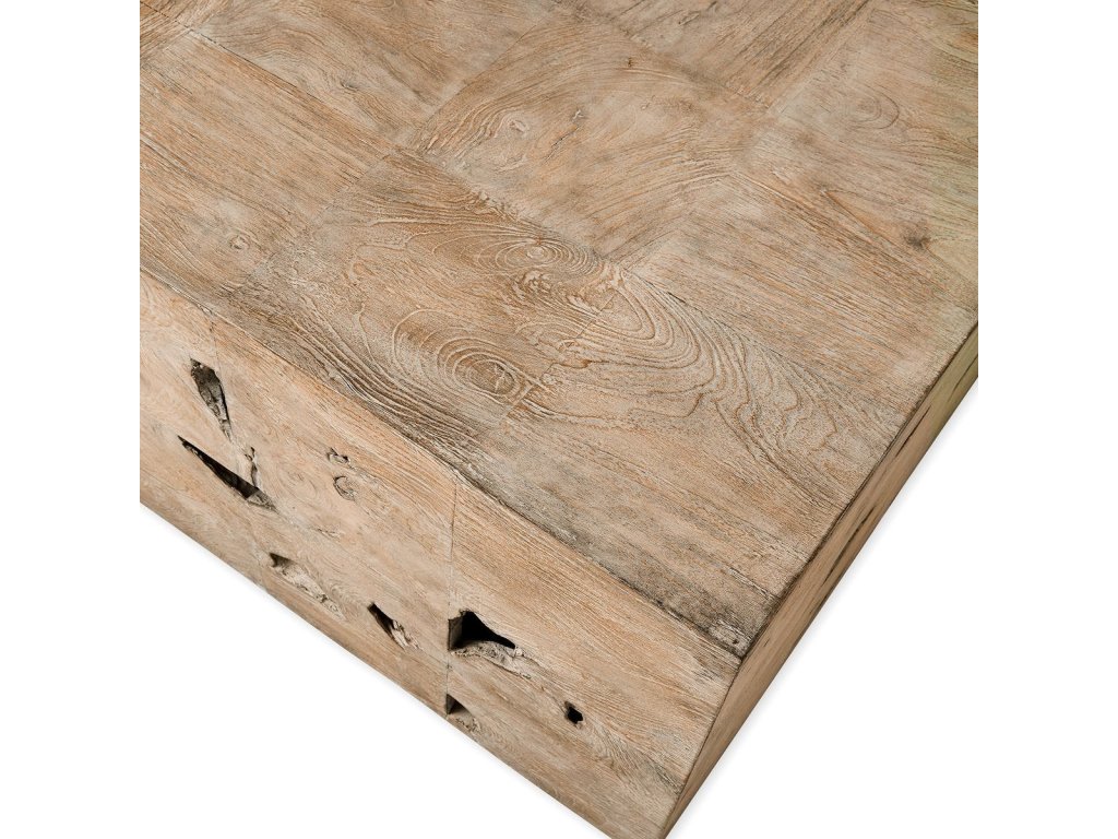 Teak Tac Toe Coffee Table - Light - image 3