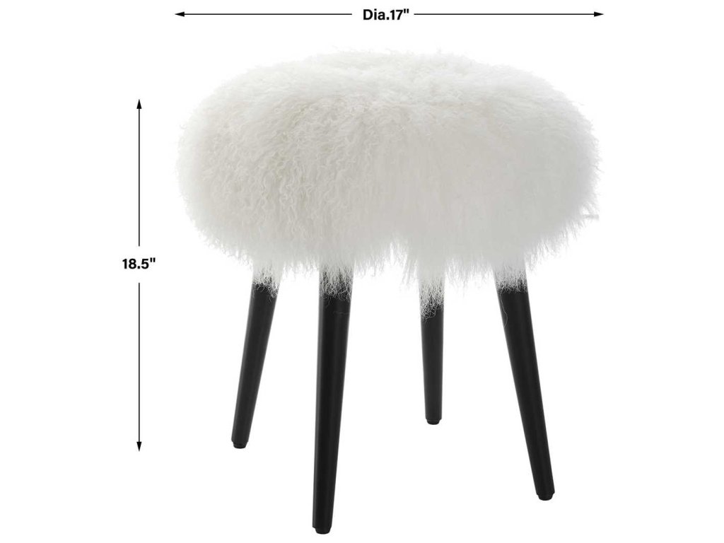 Wooly Accent Stool - image 5