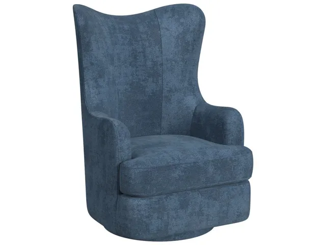 Hot Wing Swivel Chair - Lux Peacock