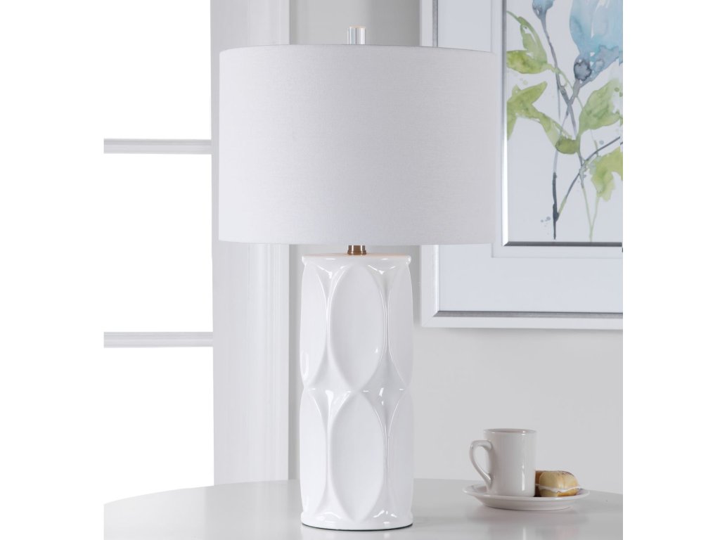 Sinclair Table Lamp, White - image 1