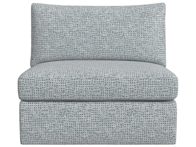 Great Plains Sofa, Armless - Dashing Blue