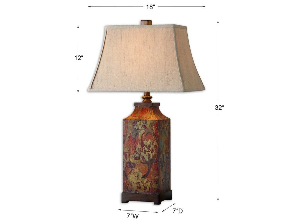 Colorful Flowers Table Lamp - image 3