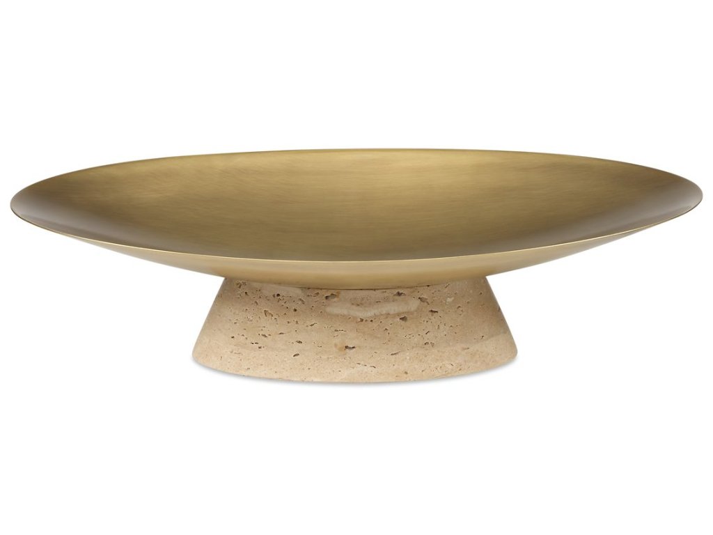 Coup De Grace Low Bowl - Travertine - main image