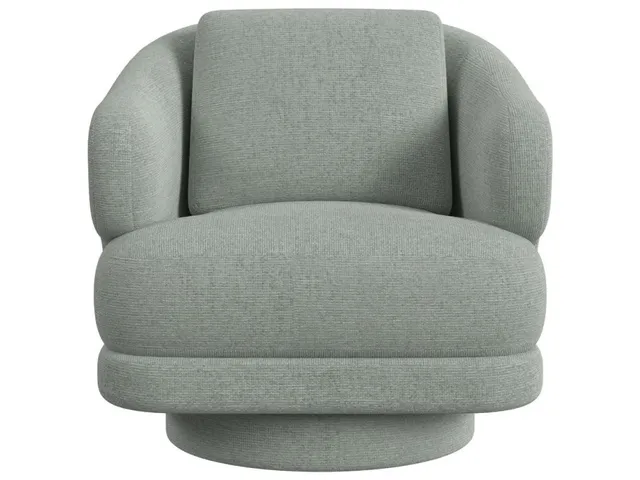 Cuddle Swivel Chair - Criss Cross Sea Salt