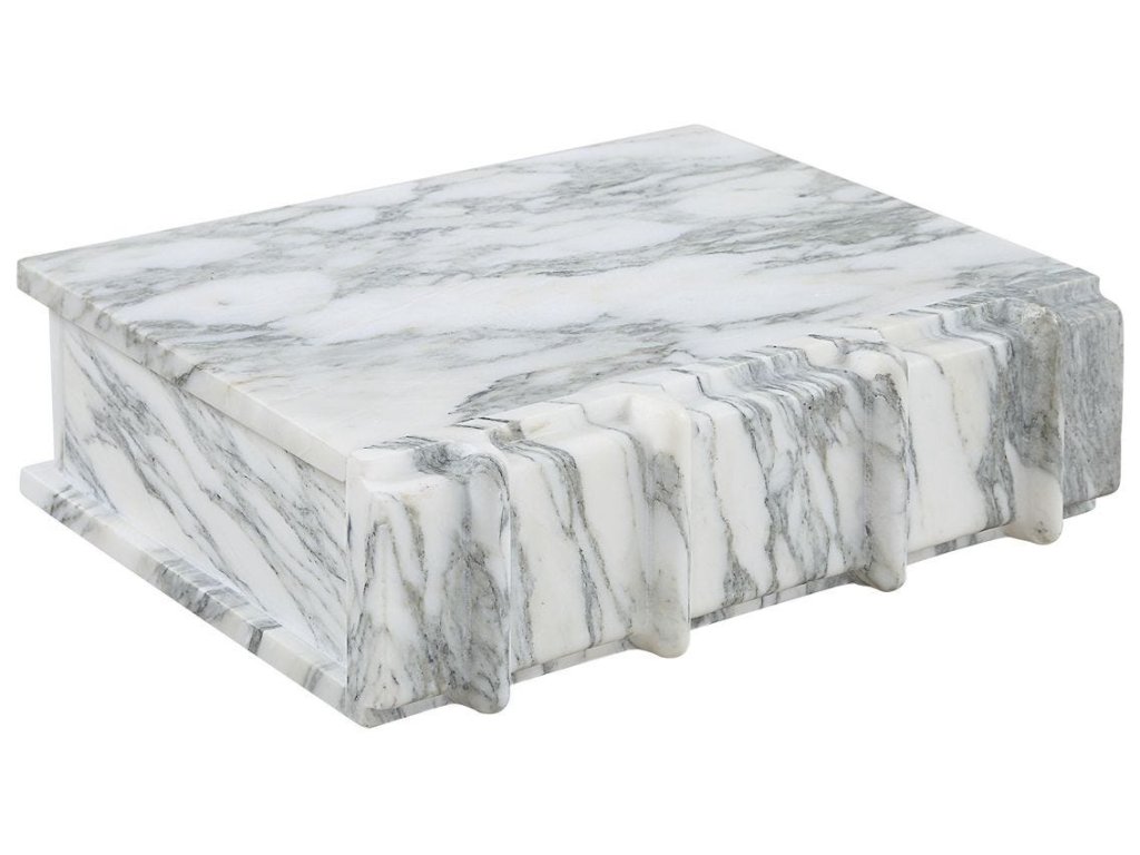 Novel Box - Arabescato Marble Small - main image