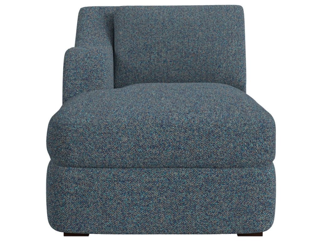Big Wave Chaise, Left Arm Facing - Tweedy Bird Jewel - image 1