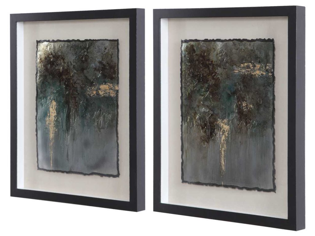 Rustic Patina Framed Prints, S/2 - image 4