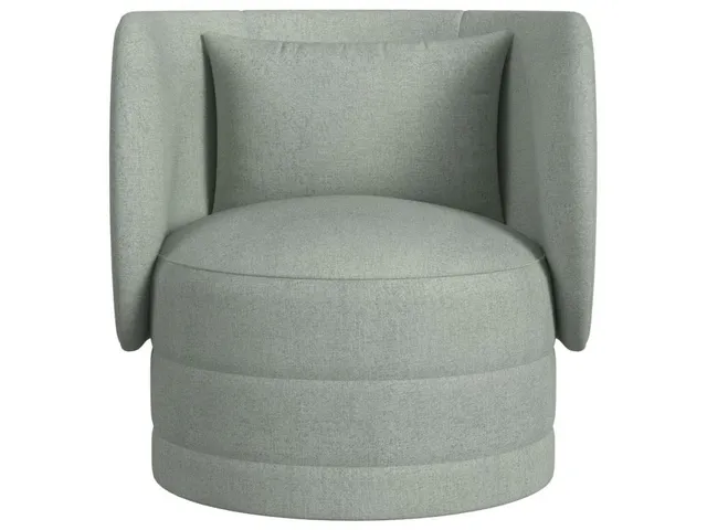 Sanctuary Swivel Chair - Criss Cross Sea Salt