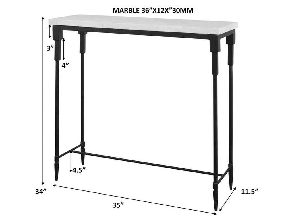 Bourges Console Table, 2 Cartons - image 7
