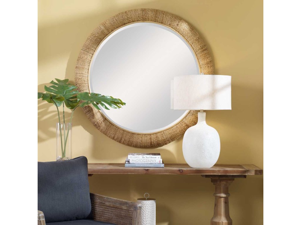 Mariner Round Mirror, Natural - image 1