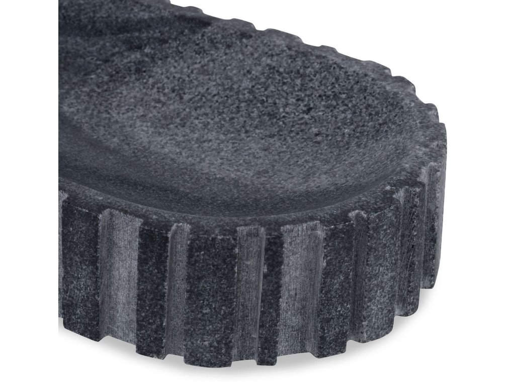 Big Pill Bowl/Tray - Black And White Marble - image 3