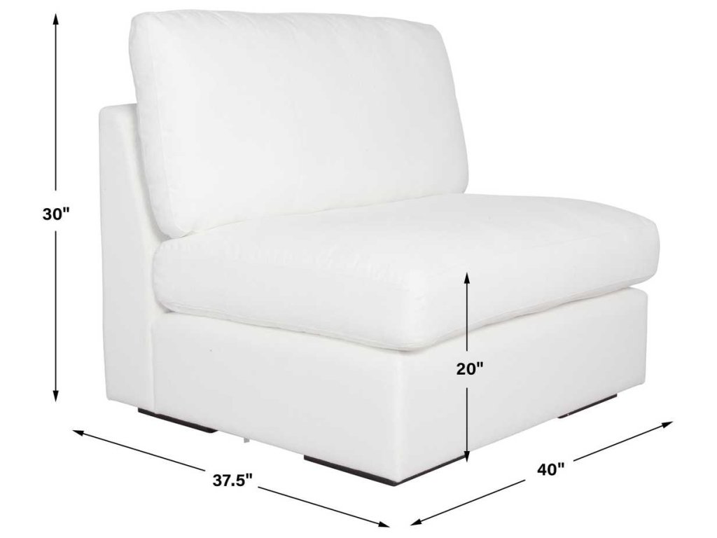 Refuge Sofa, Armless, Arctic White - image 6