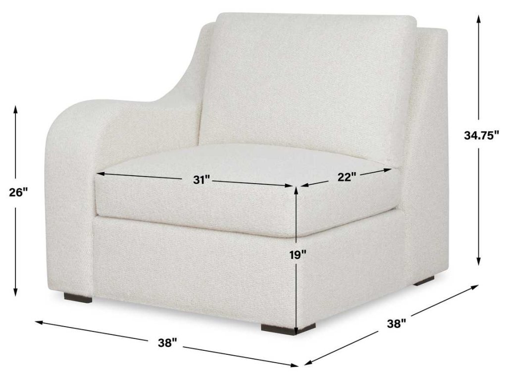Big Wave Sofa, Left Arm Facing - Snuggle Vanilla - image 8