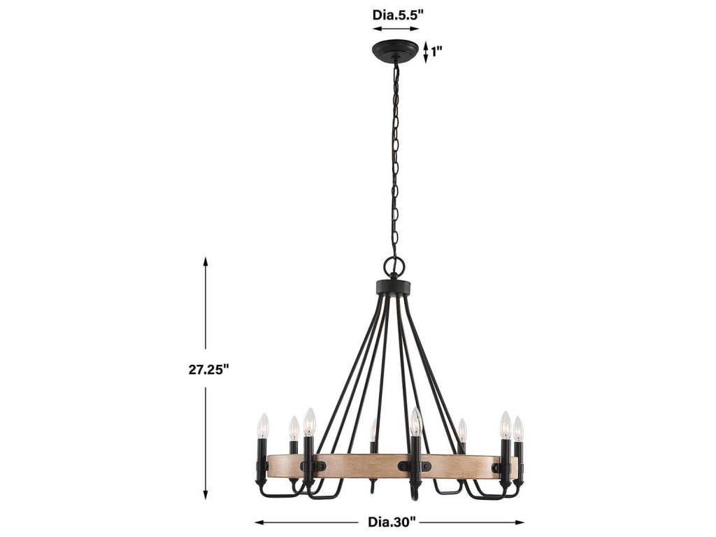 Deschutes, 8 Lt Chandelier - image 8