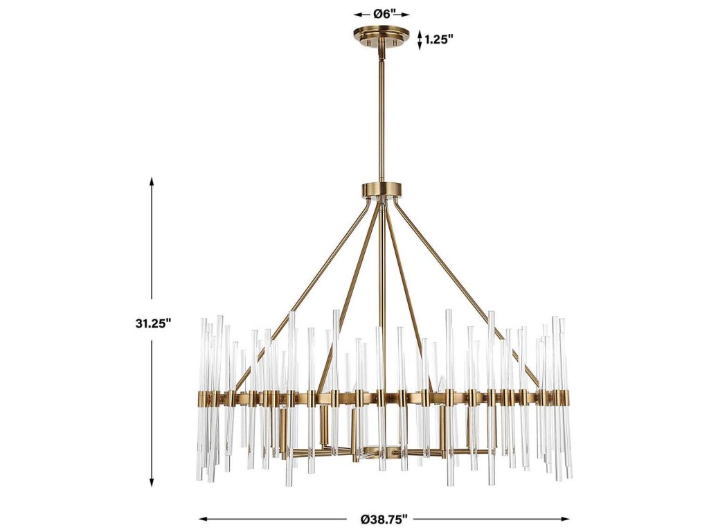 Crystal Stick, 8 Lt Chandelier - image 4