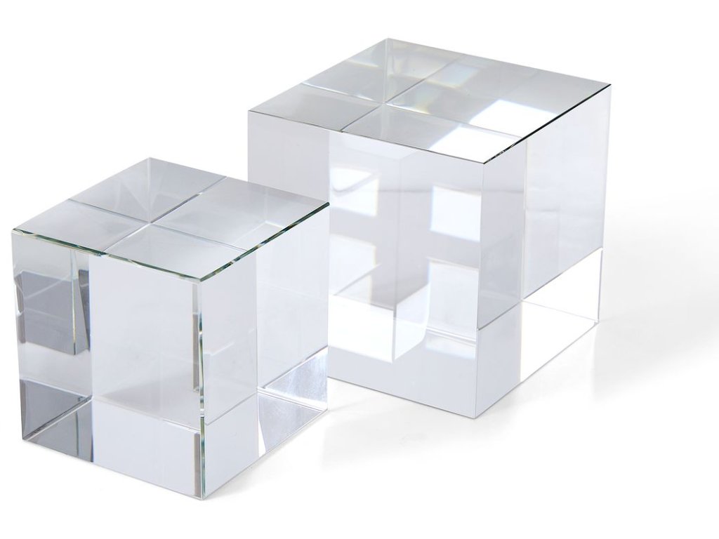 Cube Risers/Sculptures, S/2 - Crystal - main image