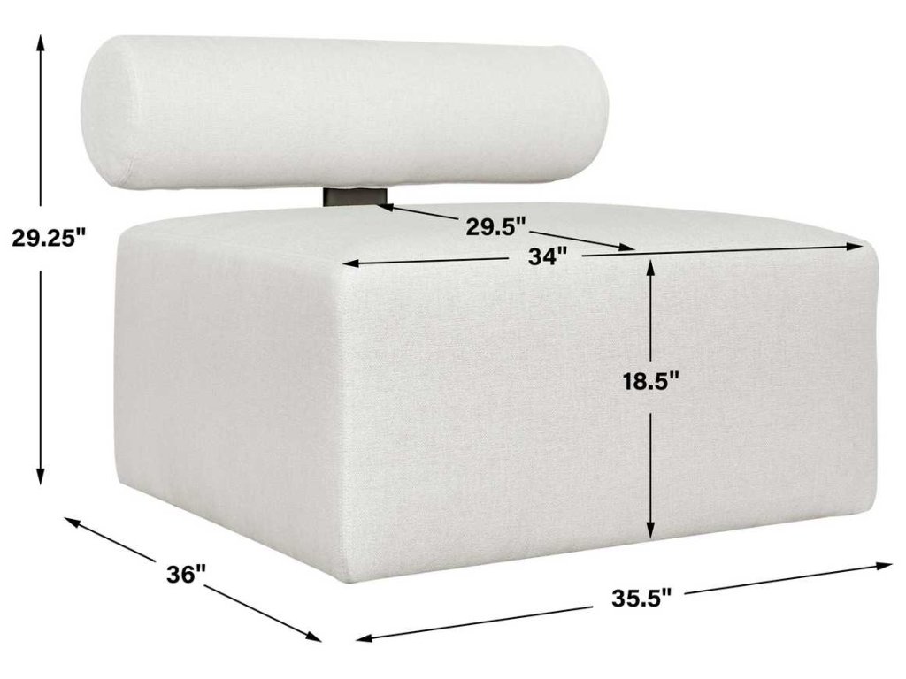 Bolster Back Outdoor Sofa, Armless - image 17