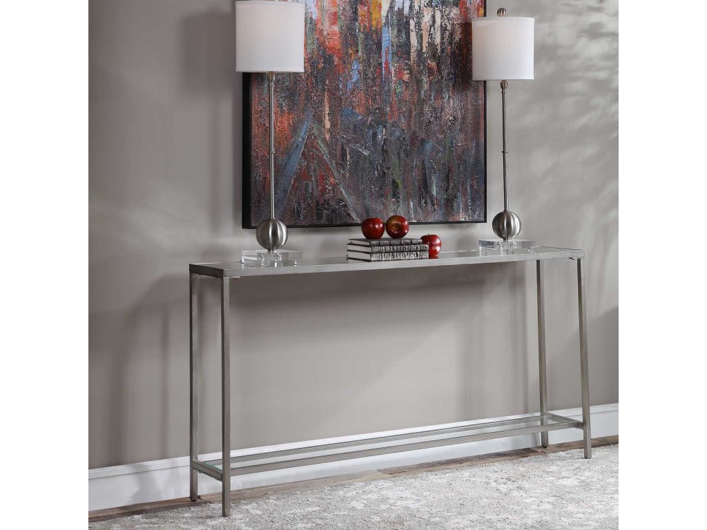 Hayley Console Table, Silver - image 3