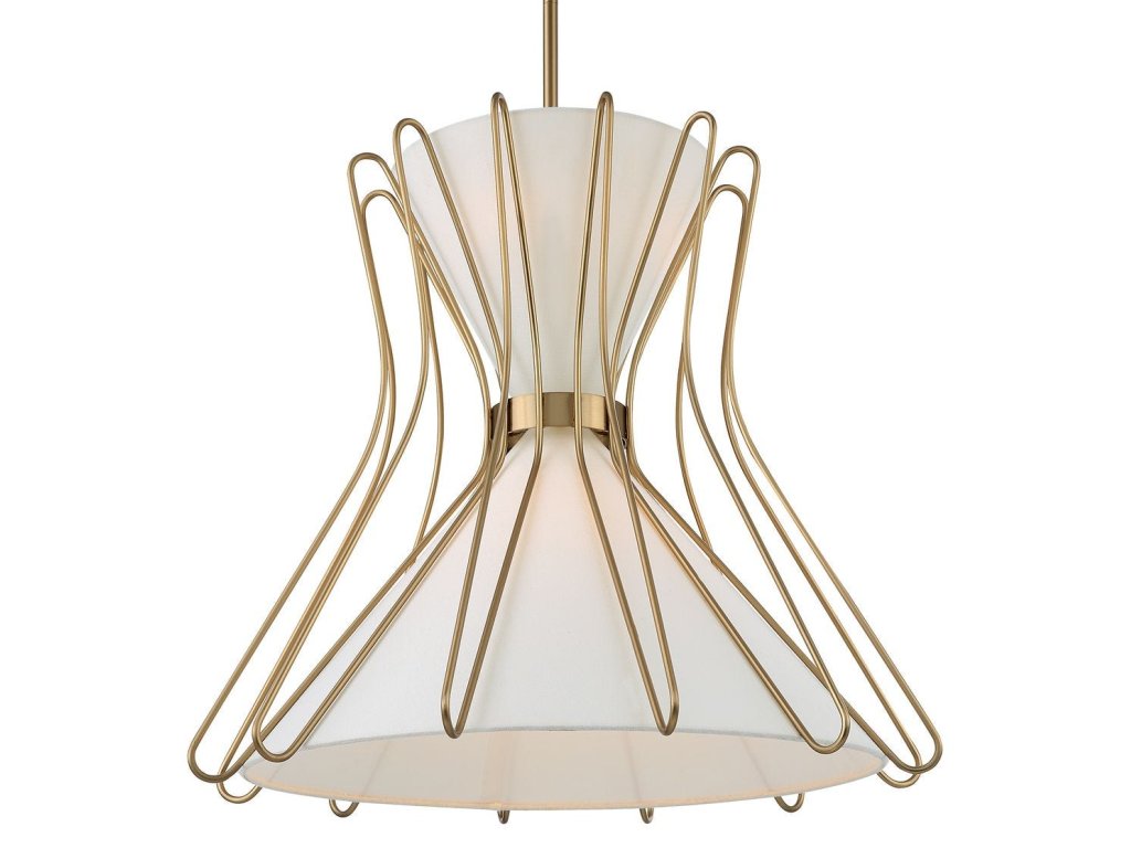 Boomerang, 4 Lt Pendant - Brass Medium - image 7