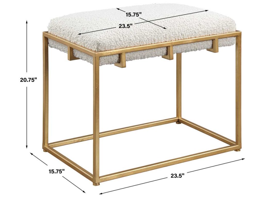 Paradox Small Bench, Gold - image 6