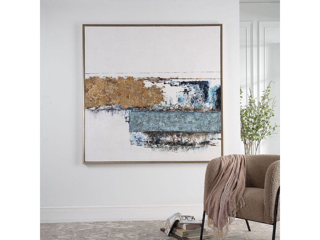 Stacked Against Hand Painted Canvas - image 1