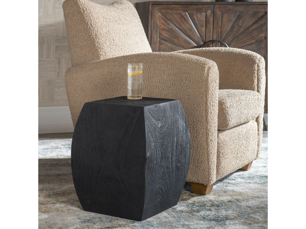 Grove Accent Stool, Black - image 1