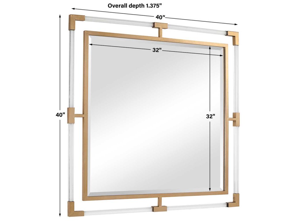 Balkan Square Mirror, Gold - image 6