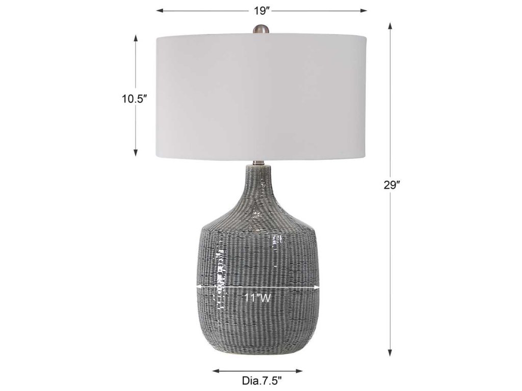 Felipe Table Lamp, Dark Gray - image 8