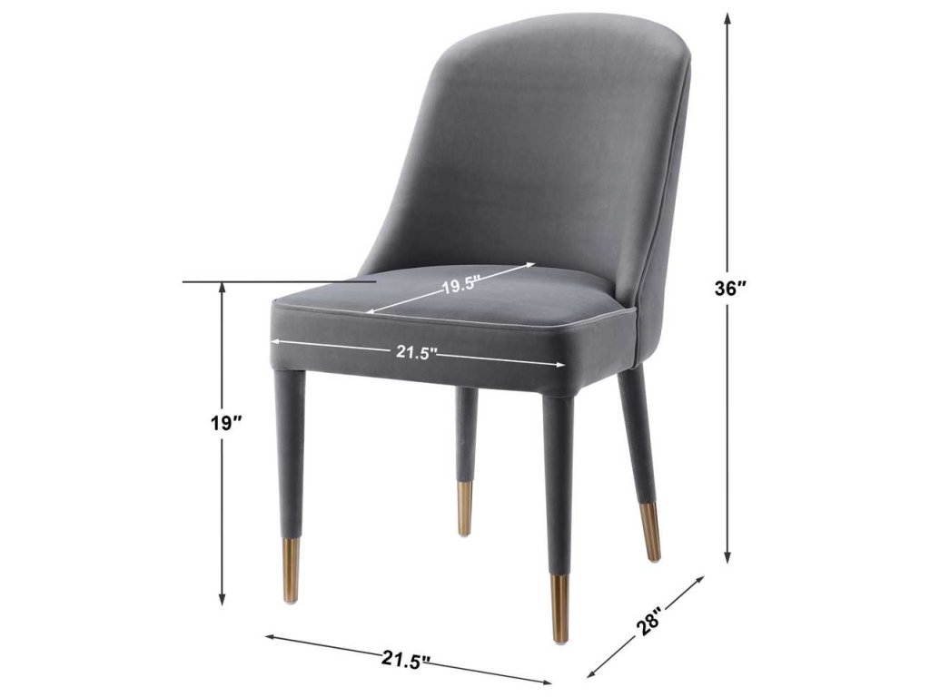 Brie Armless Chair, Gray, 2 Per Box, Priced Each - image 6