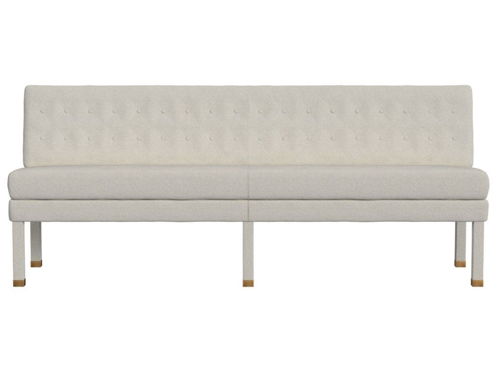 Approach The Bench Banquette, 84" - Field Snow - main image