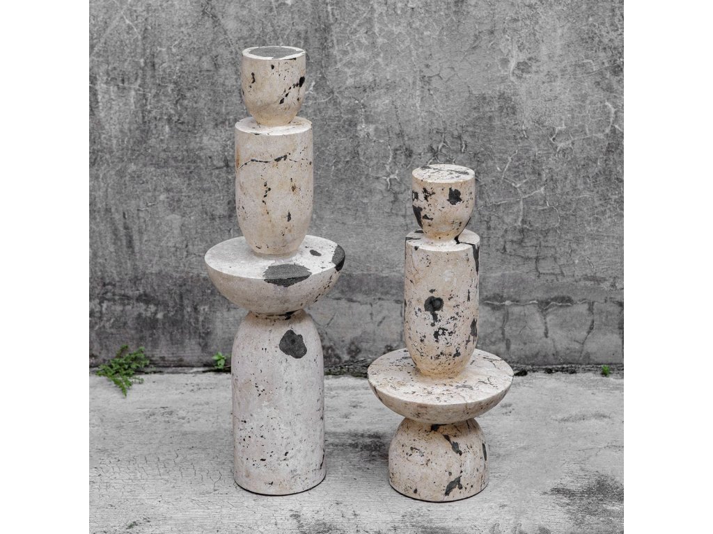 Nouveau Tower Outdoor Sculptures, S/2 - image 3