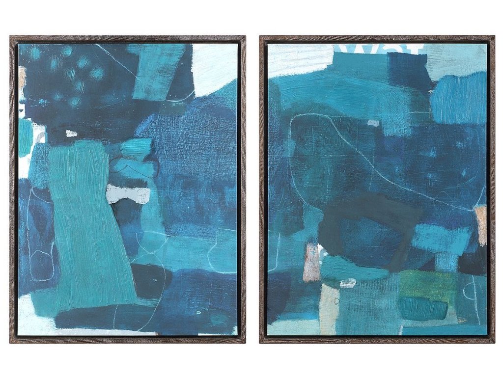 Wait Until Dusk Framed Canvas Diptych, S/2 - Small - main image